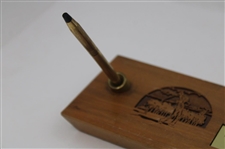 Bobby Clampett's 1979 Titleist Hole-in-One Award at Niagara Falls CC 7th Hole Ink Well