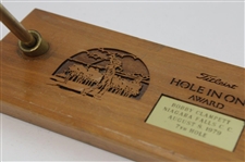 Bobby Clampett's 1979 Titleist Hole-in-One Award at Niagara Falls CC 7th Hole Ink Well