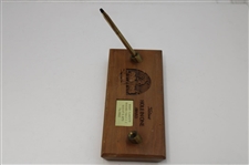 Bobby Clampett's 1979 Titleist Hole-in-One Award at Niagara Falls CC 7th Hole Ink Well