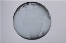 Bobby Clampett's 1983 World Mixed Championship w/Betsy King Glass Globe Trophy