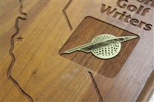 Bobby Clampett's 1979 California Golf Writers Amateur Golfer Of The Year Wooden Plaque