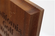 Bobby Clampett's 1979 California Golf Writers Amateur Golfer Of The Year Wooden Plaque