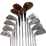 Set Of Woods & Irons C. 1985 Wood Driver 3-5 Woods 3,4,5,6,7,8,9,Pw Ps 5000