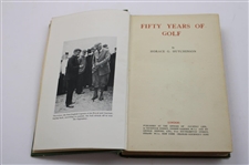 1919 'Fifty Years of Golf' 1st Ed Book by Horace Hutchinson