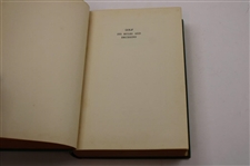 1937 'Golf, It's Rules And Decisions' 1st Ed Book by Richard Francis