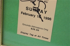 Jack Nicklaus Signed 1996 Suncoast Classic Ticket & Pro Set Card - Framed JSA ALOA
