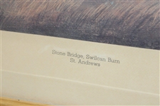 1970 Swilcan Bridge at St. Andrews Print - Framed