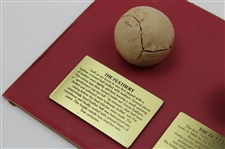 'The Evolution of the Golf Ball' Matted Display - Feathery, Gutta-Percha & others