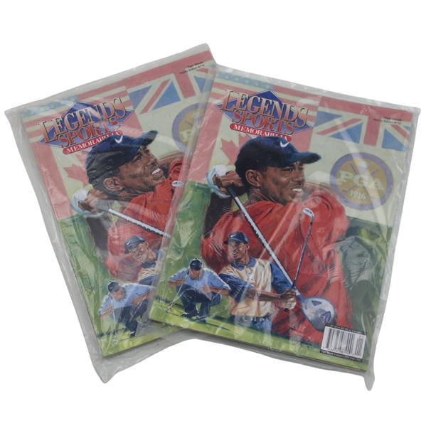 Two (2) Legends of Sports Tiger Woods on Cover Magazines - January 2001