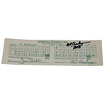 Al Geiberger Signed Mr 59 Replica Scorecard JSA #AI45761