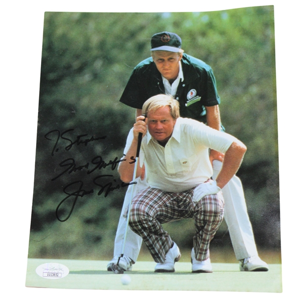 Jack Nicklaus Signed 1986 US Open Magazine Page Reading Putt JSA #UU13652