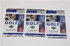 1990 PGA Tour Pro Set Inaugural Set & (3) 2002 Upper Deck Golf Card Packs