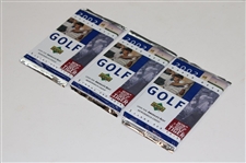 1990 PGA Tour Pro Set Inaugural Set & (3) 2002 Upper Deck Golf Card Packs
