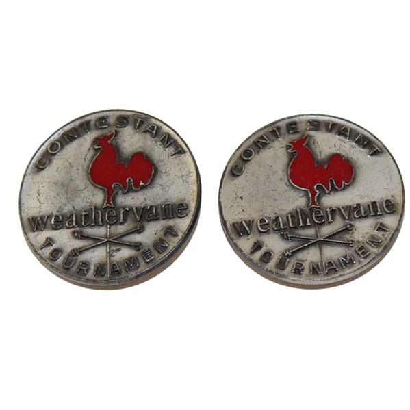 Vintage Weathervane LPGA Sterling Silver Contestant Badges