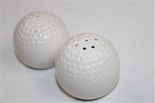 Pair Of Ceramic Golf Ball Cruets Circa 1960