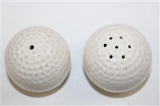 Pair Of Ceramic Golf Ball Cruets Circa 1960