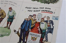 Imperial Blended Whiskey Vintage Golf Theme Ad
