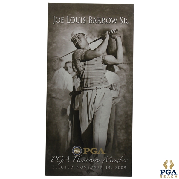 Joe Louis Barrow Sr. 2009 PGA Honorary Member Canvas 