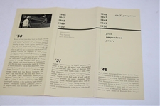 1950 'Gateway To Golf: The National Jaycee Junior' Booklet w/Info - October