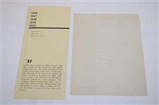 1950 'Gateway To Golf: The National Jaycee Junior' Booklet w/Info - October