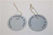 1953 'Federation Francaise De Golf' Pair of Tickets w/Invitation to Warren Orlick & Wife
