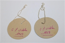 1953 'Federation Francaise De Golf' Pair of Tickets w/Invitation to Warren Orlick & Wife