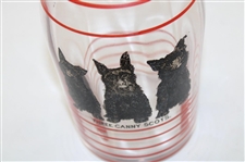 Vintage Three Canny Scots Glass Decanter & Ice Bucket w/Four (4) Golf Bag Cups