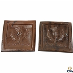 Two (2) J. McEwan Ceramic Coasters