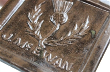 Two (2) J. McEwan Ceramic Coasters