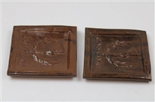 Two (2) J. McEwan Ceramic Coasters