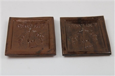 Two (2) J. McEwan Ceramic Coasters