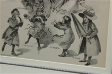 1899 Children's Page All The Year Round Framed Display