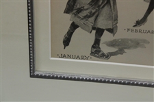 1899 Children's Page All The Year Round Framed Display