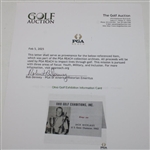 c.1962 Jack Nicklaus Ohio Golf Exhibition Information Card Feat US Open Win