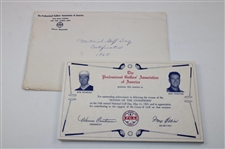Lot of 1965 PGA of America National Golf Day 'Round of Champions' Citations