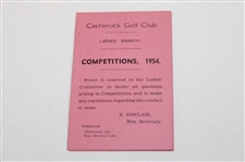 Four (4) 1950's Fixtures Booklets - Rathmore, Porstewart, Ballycastle & Castlerock