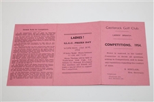 Four (4) 1950's Fixtures Booklets - Rathmore, Porstewart, Ballycastle & Castlerock
