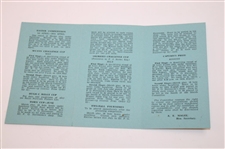 Four (4) 1950's Fixtures Booklets - Rathmore, Porstewart, Ballycastle & Castlerock