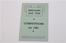 Four (4) 1950's Fixtures Booklets - Rathmore, Porstewart, Ballycastle & Castlerock