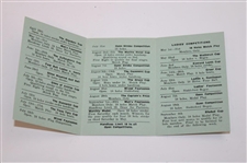 Four (4) 1950's Fixtures Booklets - Rathmore, Porstewart, Ballycastle & Castlerock
