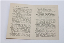 Four (4) 1950's Fixtures Booklets - Rathmore, Porstewart, Ballycastle & Castlerock