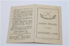 Four (4) 1950's Fixtures Booklets - Rathmore, Porstewart, Ballycastle & Castlerock