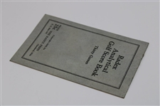 1928 Radex Analytical Golf Score Book 'Thirty Games' by The Radax Press