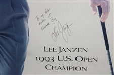 Lee Janzen Signed Cross Creek Pro Collection Poster Framed with Inscription JSA ALOA