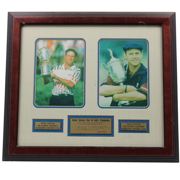 Payne Stewart One Of Gods Champions Display - Framed
