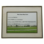 The Four Way Test - Framed