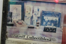 Feature Article 1988 Golfweek Magazine Tom Stine, Publisher 'Golf Collectibles' - Framed