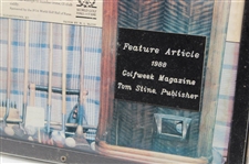 Feature Article 1988 Golfweek Magazine Tom Stine, Publisher 'Golf Collectibles' - Framed