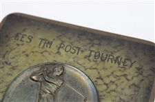 1953 EES Tri Post Tourney Baden Baden Championship Team Bronzed Cigarette Box - May 8th