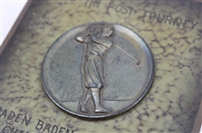 1953 EES Tri Post Tourney Baden Baden Championship Team Bronzed Cigarette Box - May 8th